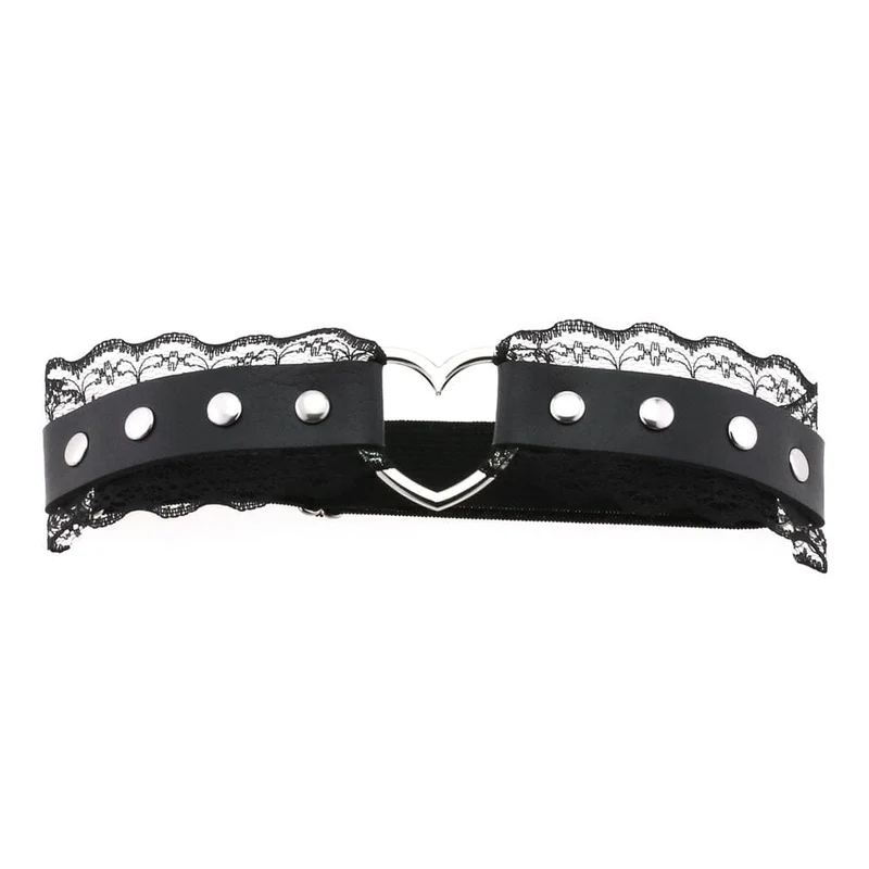 Strumpfband mit Punk-Spitze für Damen