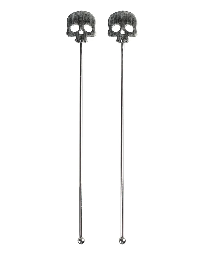 Totenkopf Cocktail Rührstab 2 St.