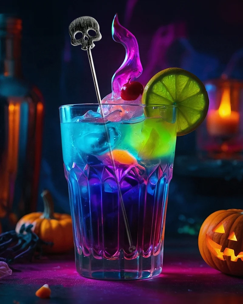 Totenkopf Cocktail Rührstab 2 St.