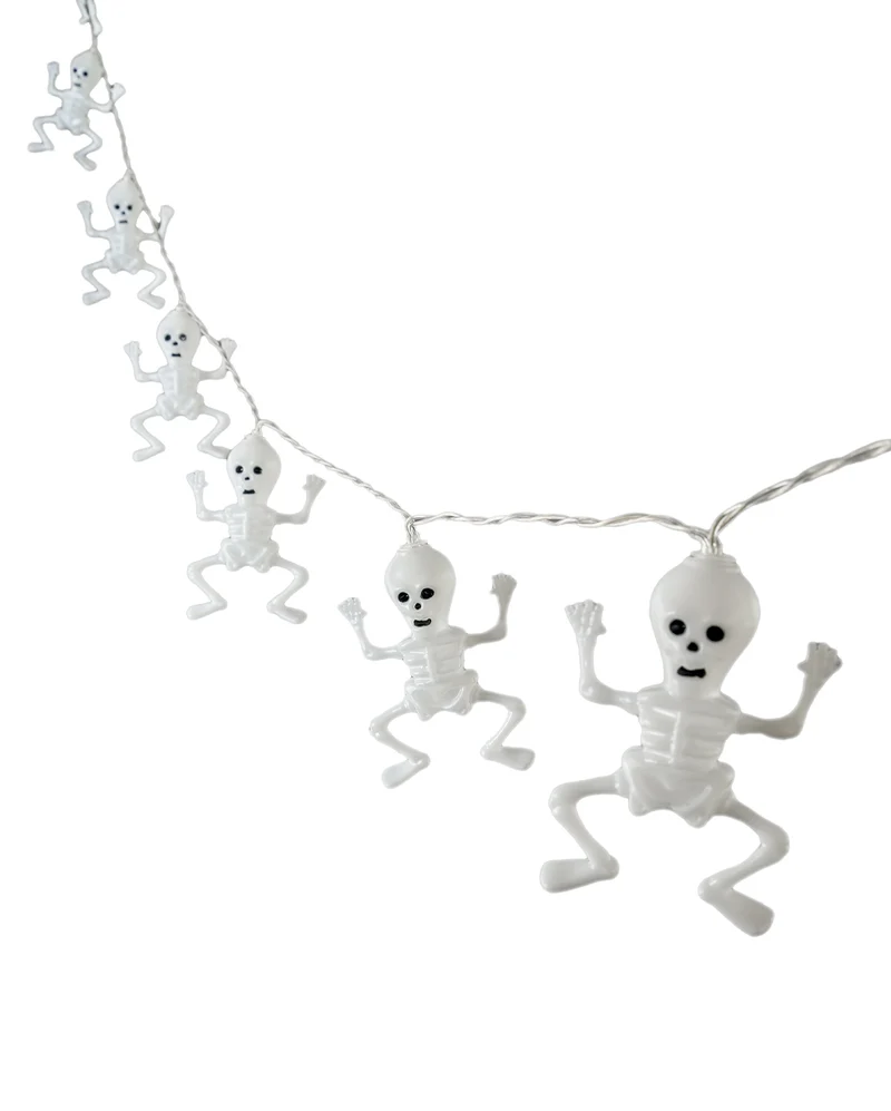 Skelett Lichterkette mit 10 LEDs