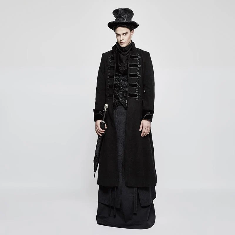 Herren Gothic Vintage Jacquard Weste