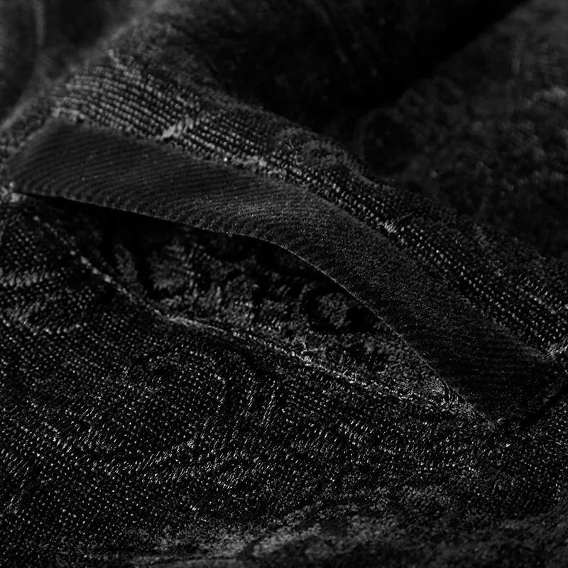 Herren Gothic Vintage Jacquard Weste