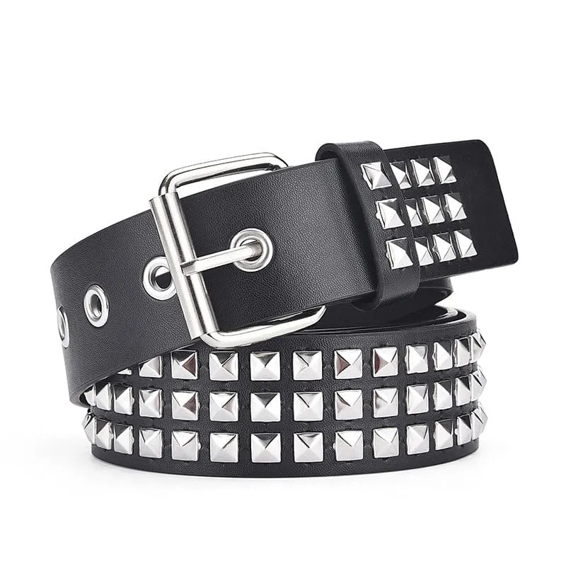 Punk Rivets Kunstledergürtel für Herren