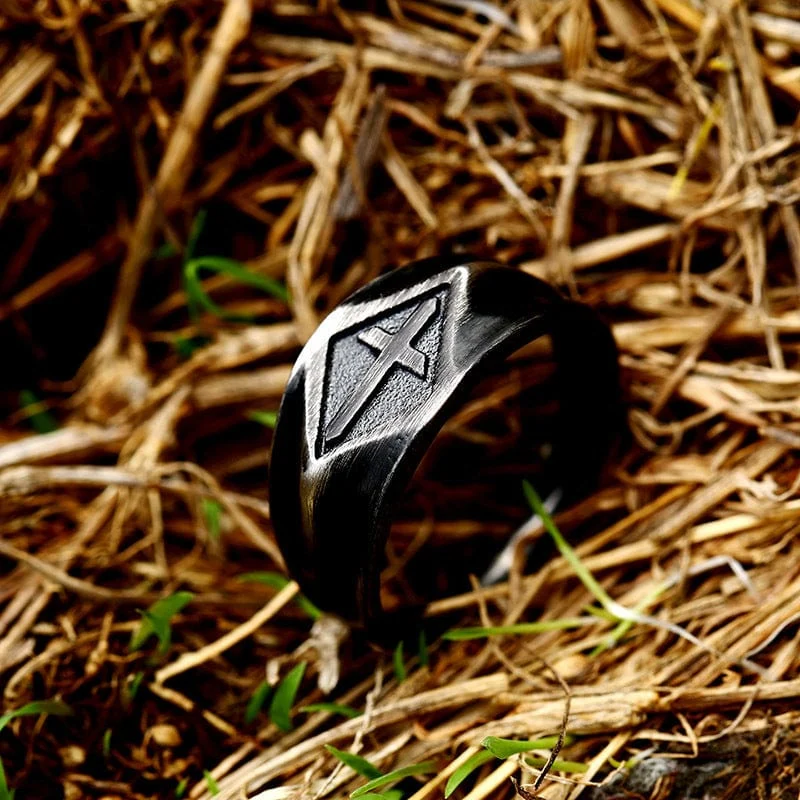 Herren Punk Vintage Kreuz Ring