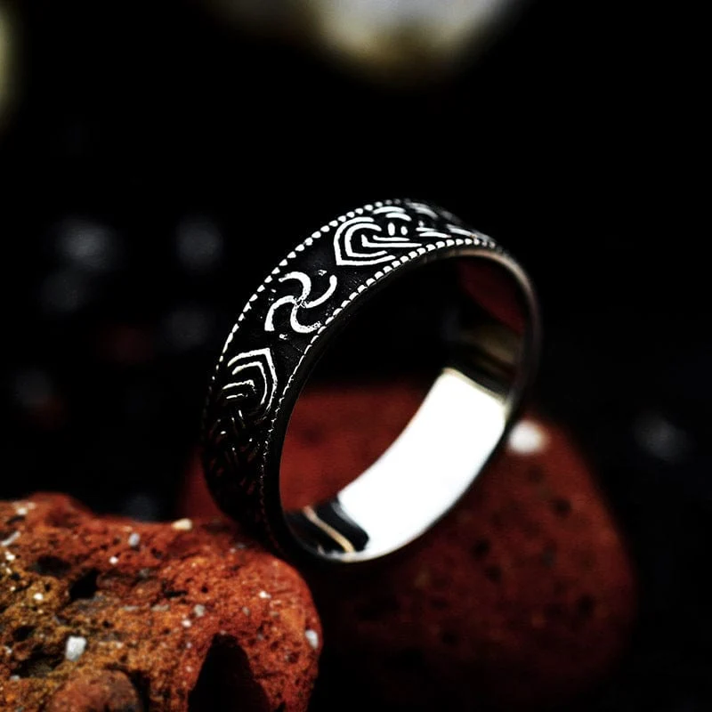 Punk-Knoten-Ring für Herren