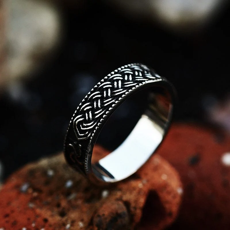 Punk-Knoten-Ring für Herren