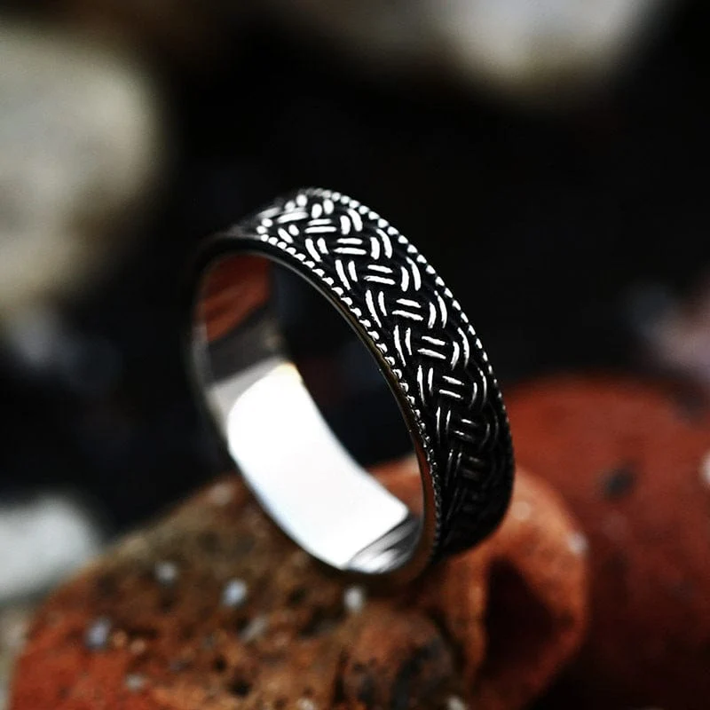 Punk-Knoten-Ring für Herren