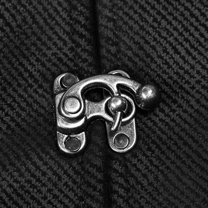 Punk Rave Herren Steampunk V-Ausschnitt Metallschnallen Deko Weste Weste Y862