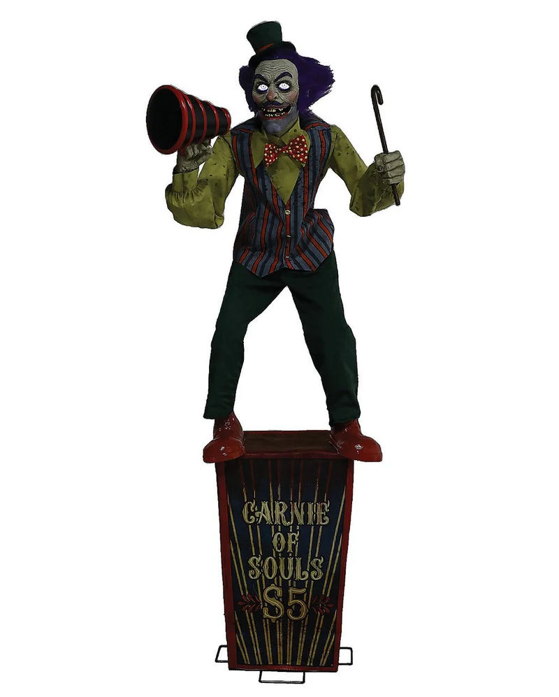 Zirkus Marktschreier Halloween Animatronic 182cm