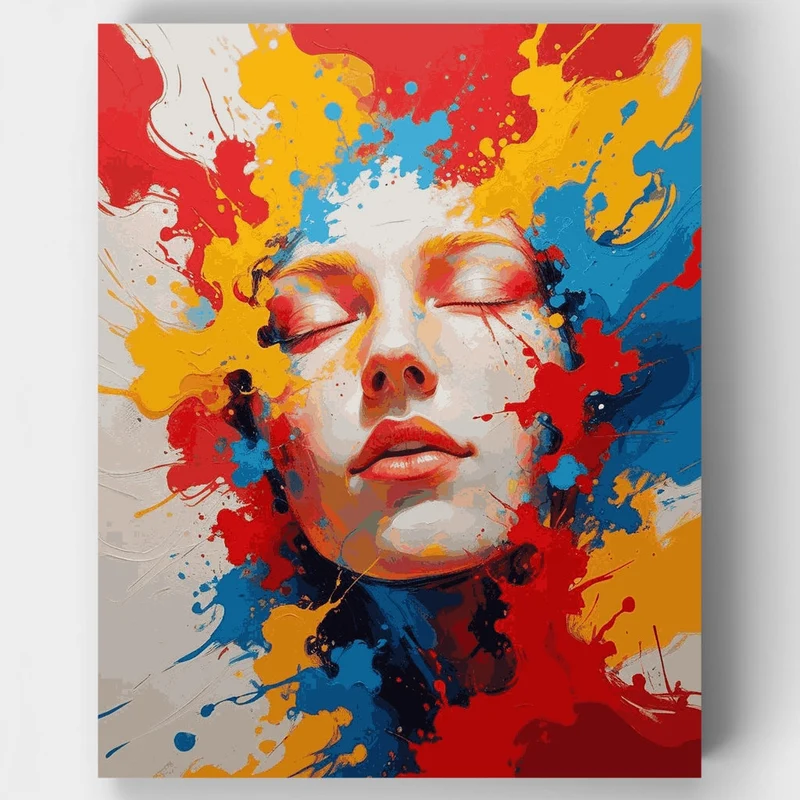 Colorful Mind Explosion - Paint by Numbers Kit
