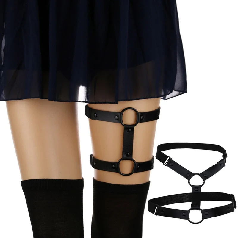 Elastisches Bistratal-Strumpfband für Damen im Punk-Stil