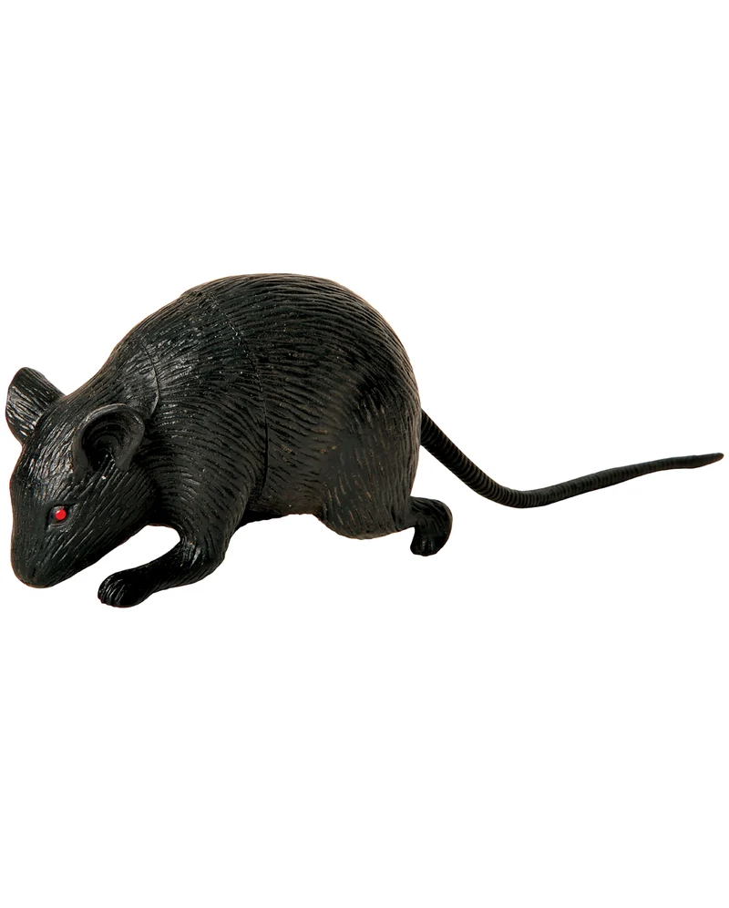 Schwarze kleine Deko Maus 1 St.