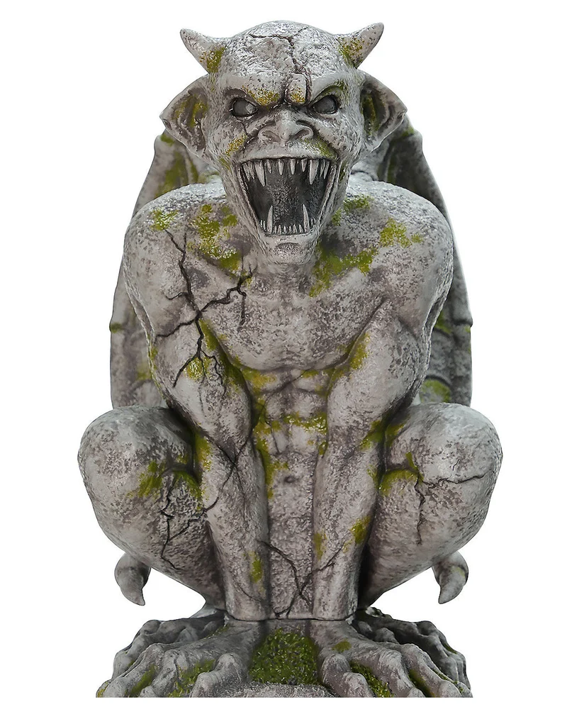 Gigantische Säule & Gargoyle mit Licht & Sound 244cm