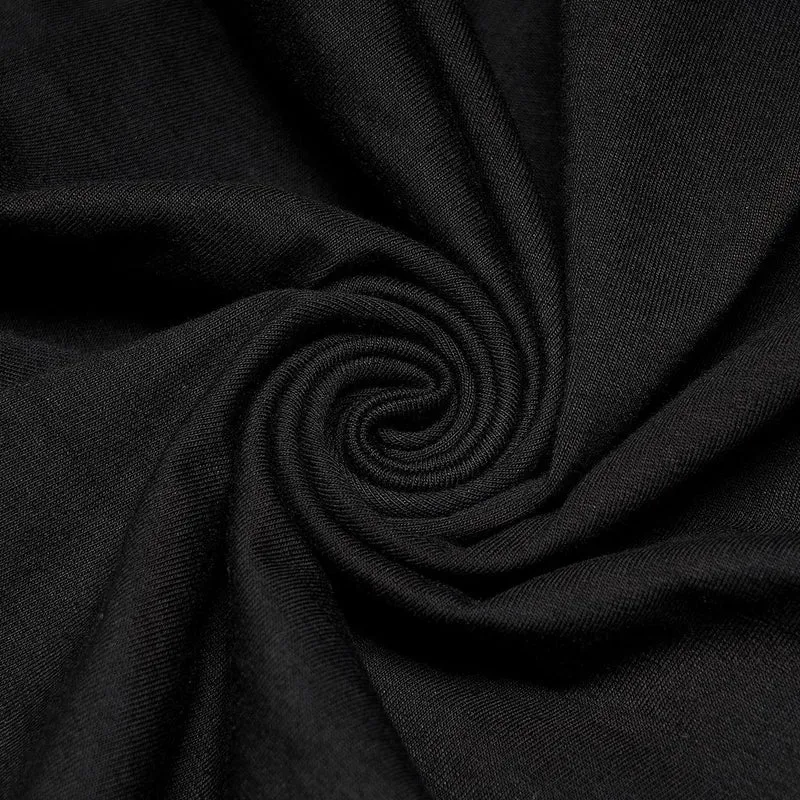 Damen Gothic Off Shoulder Rüschen Langarm Top in Übergröße