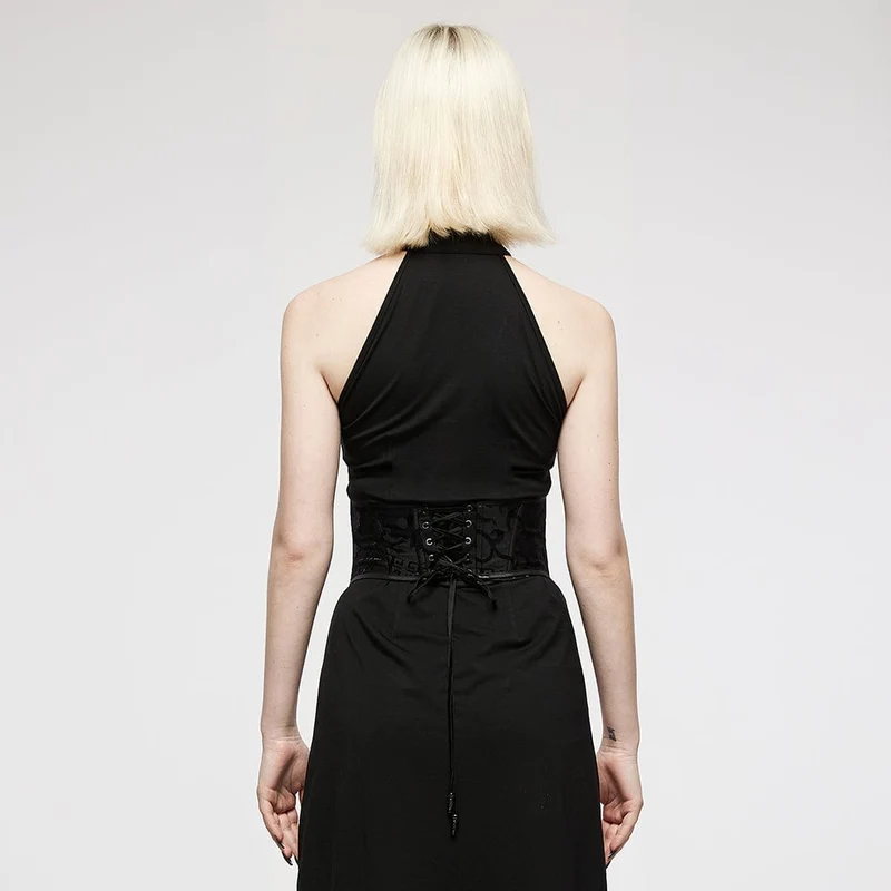 Damen-Gothic-Jacquard-Unterbrustkorsett