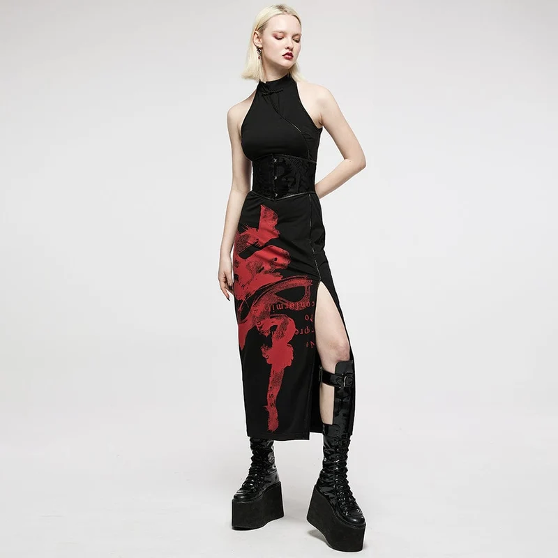 Damen-Gothic-Jacquard-Unterbrustkorsett