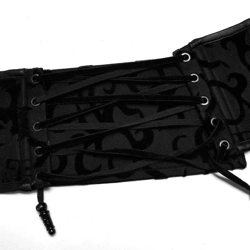 Damen-Gothic-Jacquard-Unterbrustkorsett