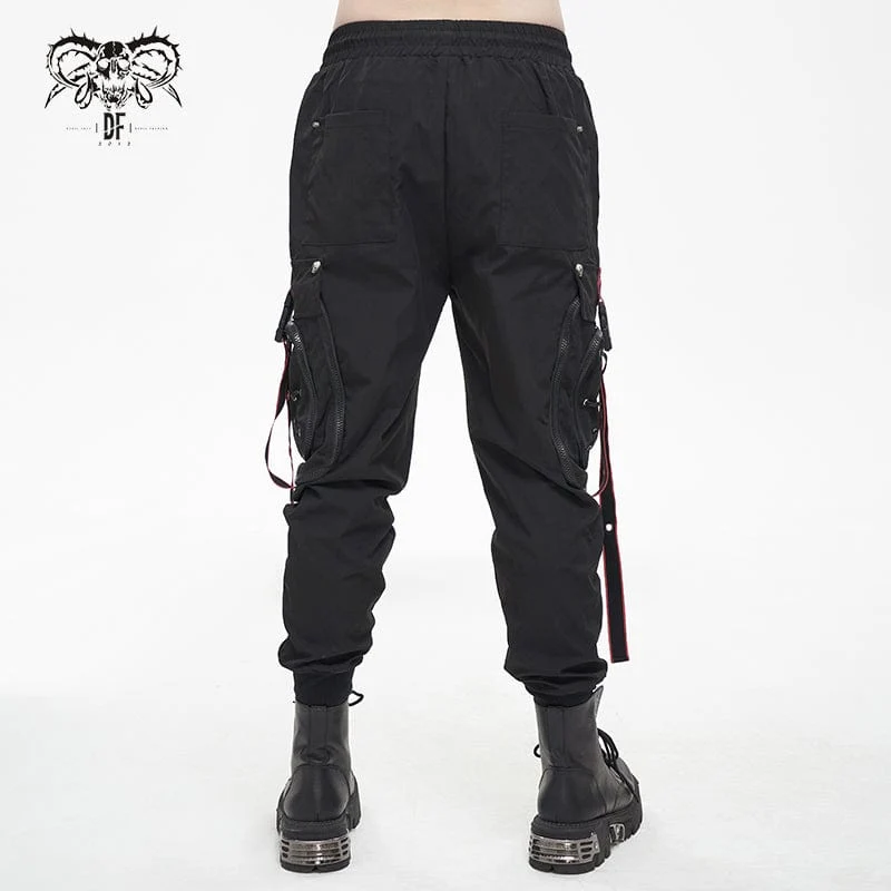 Herren Punk Cargohose Jogger