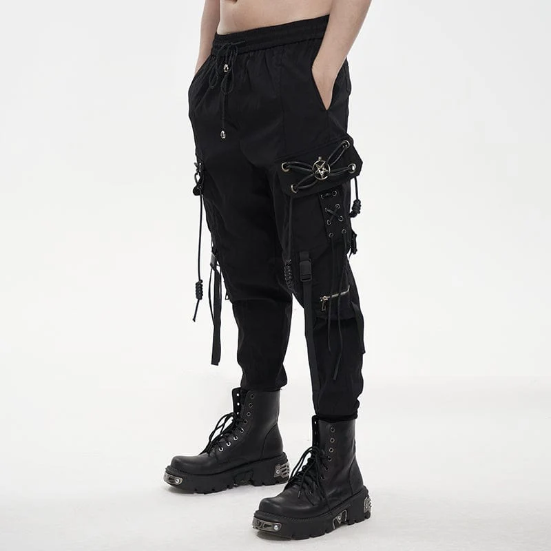 Punk-Cargohose für Herren