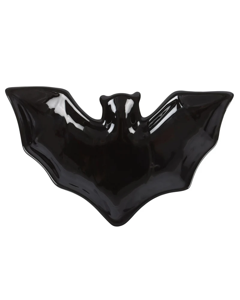 Schwarze Fledermaus Schmuckschale 20cm