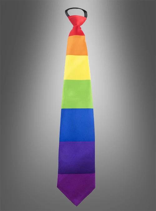 Bunte Regenbogen Krawatte Pride CSD