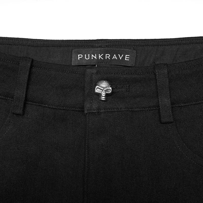 Skinny Damen-Punk-Schnürjeans