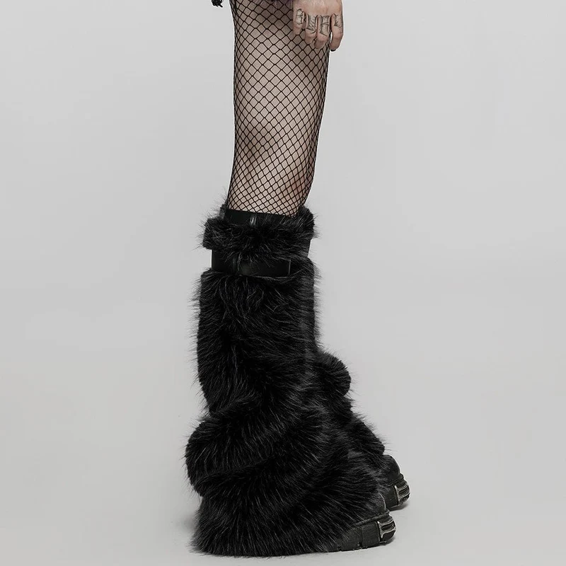 Damen-Punk-Woll-Beinwärmer
