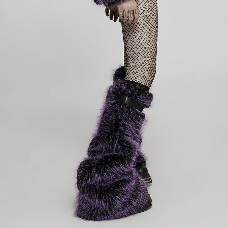 Damen-Punk-Woll-Beinwärmer