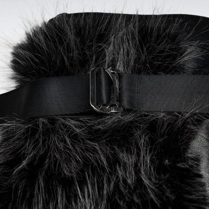 Damen-Punk-Woll-Beinwärmer