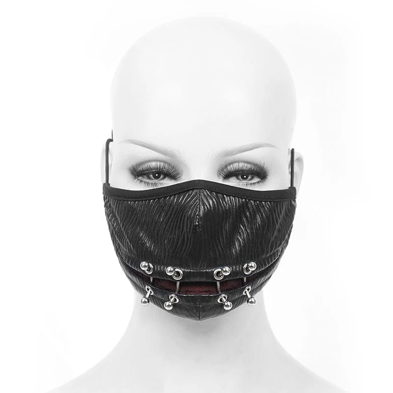 Unisex Gothic Nieten Maske