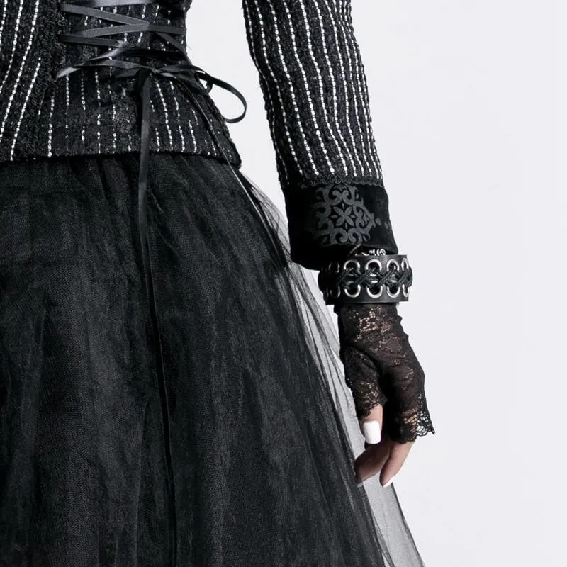 Damen Lolita Spitzenhandschuhe