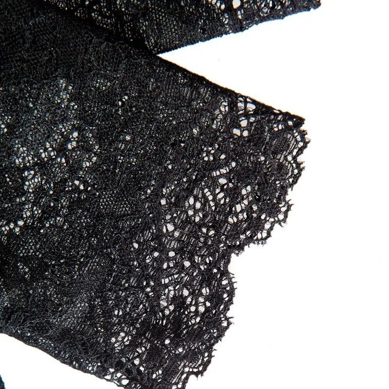 Damen Lolita Spitzenhandschuhe