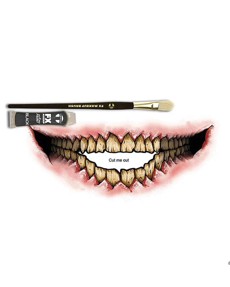 FX Make Up Kit Evil Grin mit Klebetattoo