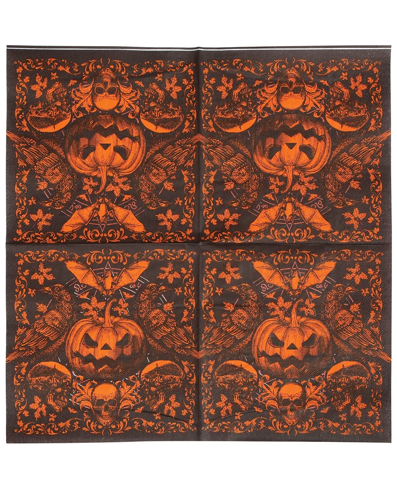Gothic Kürbis Servietten 20 St.