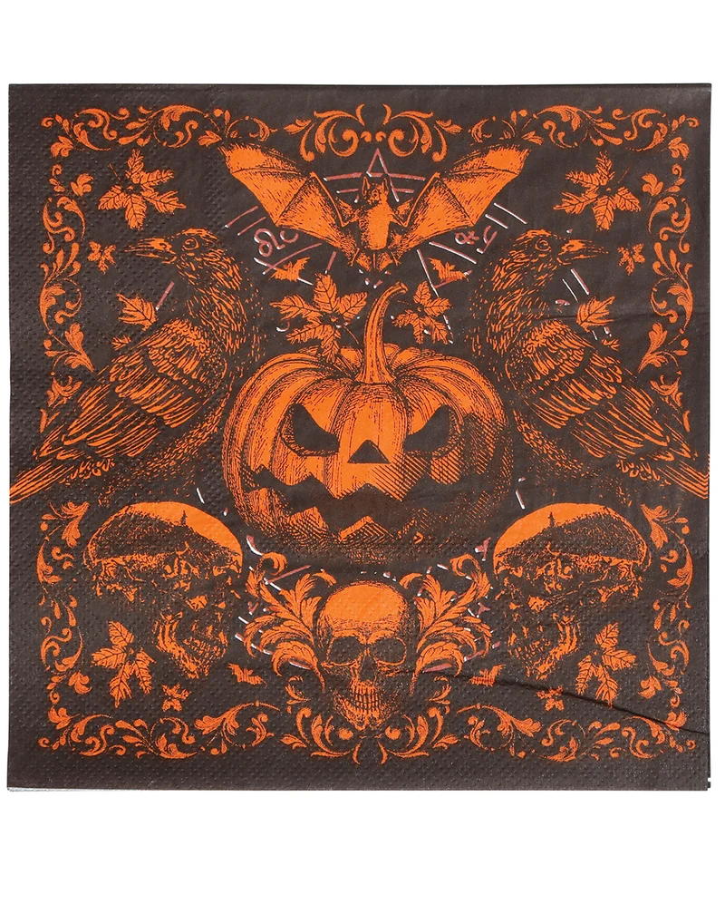 Gothic Kürbis Servietten 20 St.