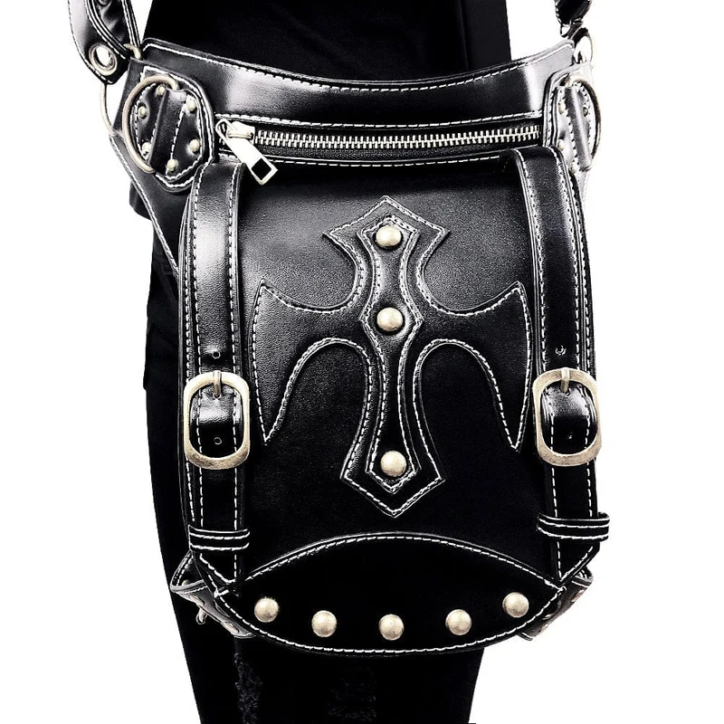 Steampunk Cross Buckles Mehrzwecktasche