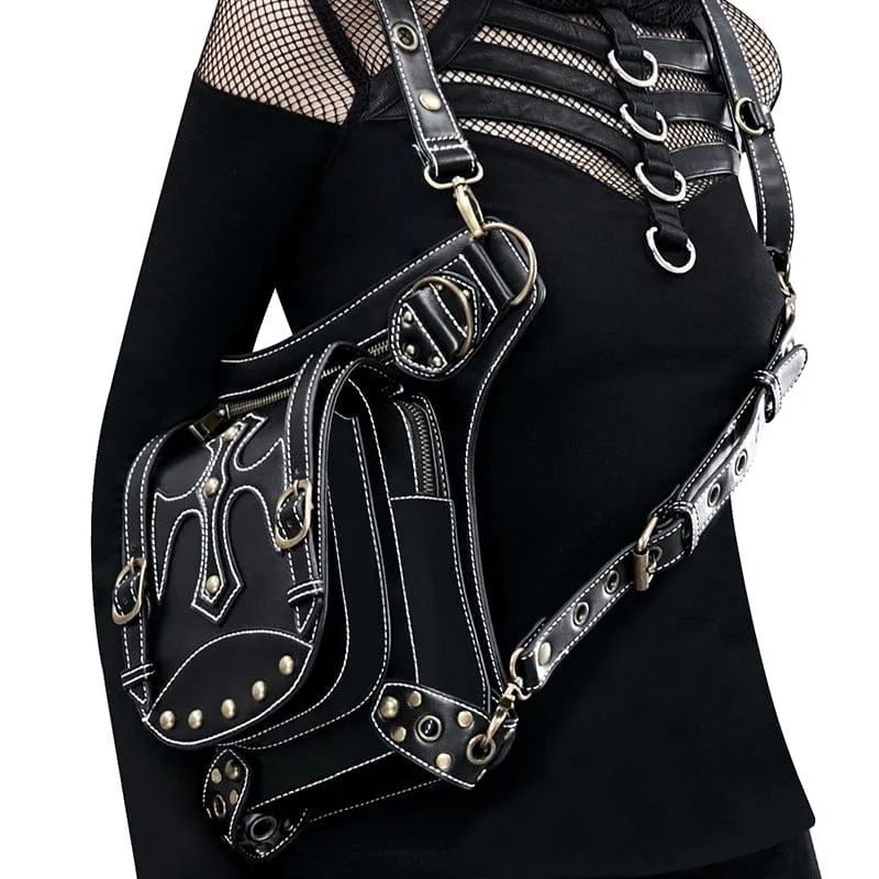 Steampunk Cross Buckles Mehrzwecktasche