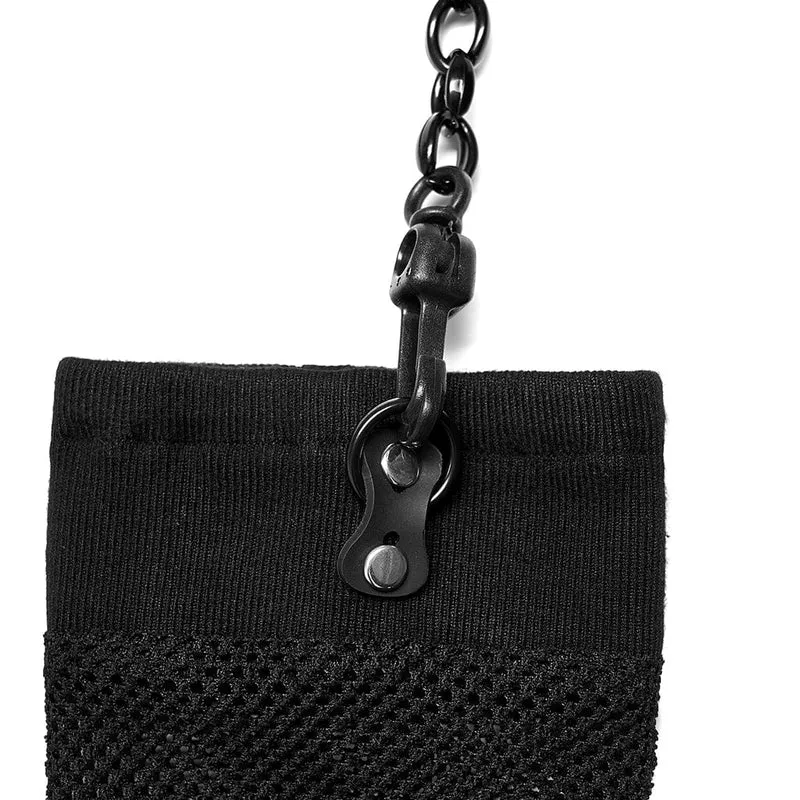 Gothic Mesh-Armstulpen für Damen mit abnehmbarem Choker