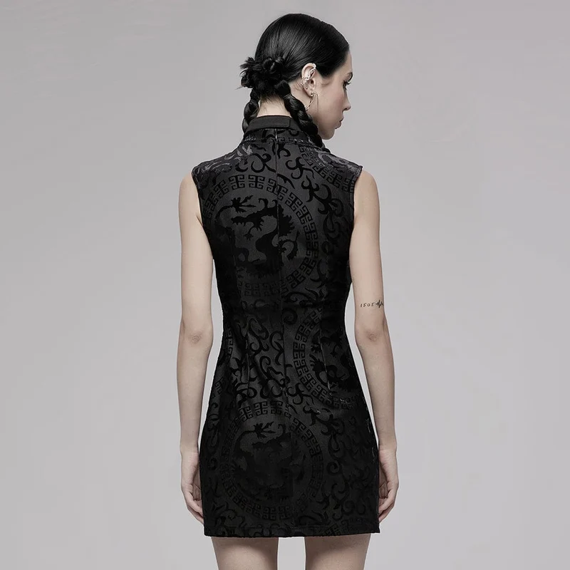 Gothic chinesisches Cheongsam Kleid für Damen
