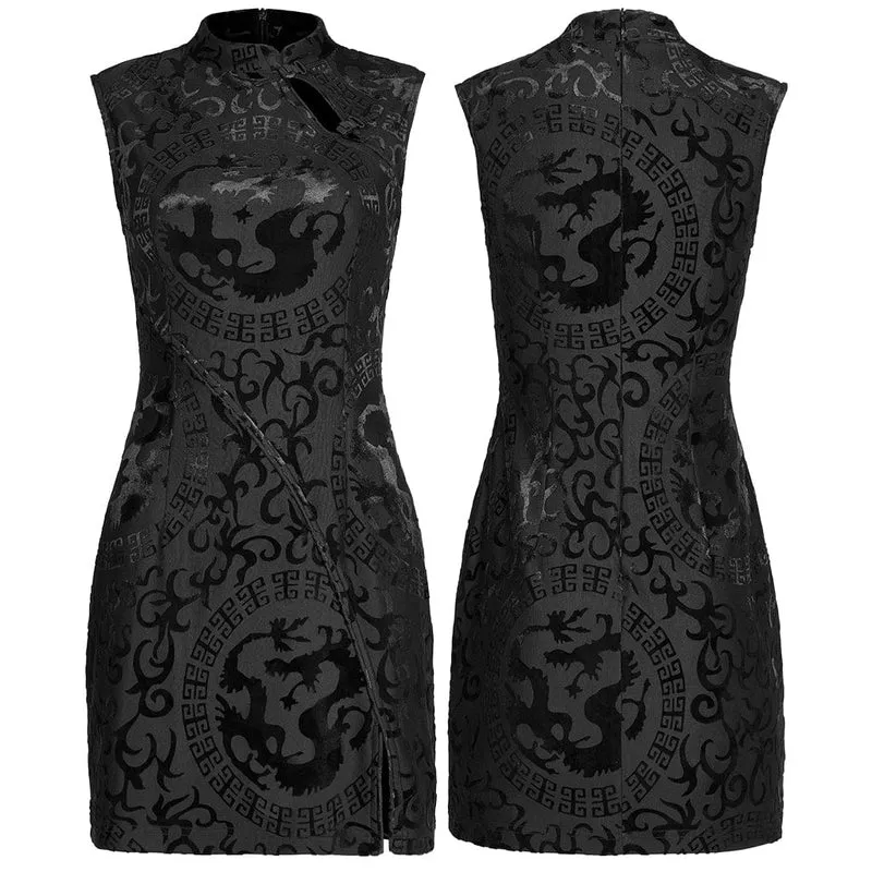 Gothic chinesisches Cheongsam Kleid für Damen