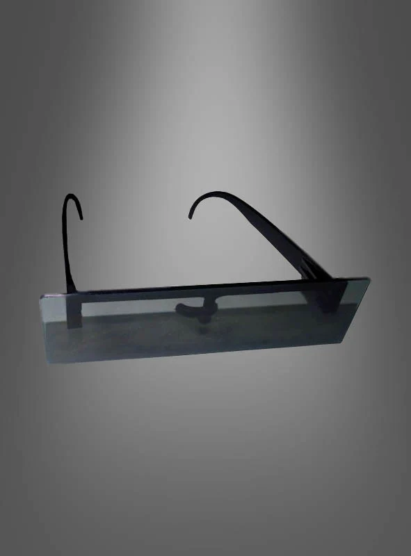 Schwarze Balkenbrille Zensur