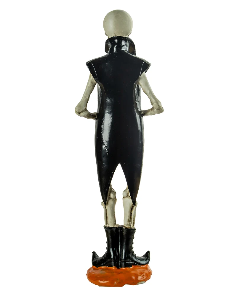 Skelett Figur mit Frack & Kürbis 36cm
