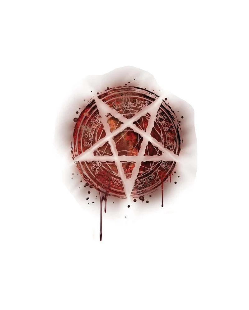 Satanische Klebetattoos