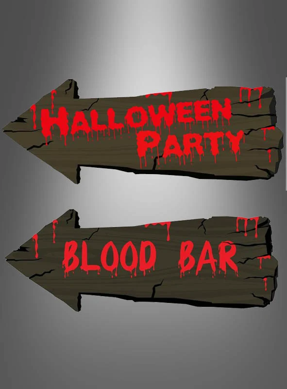Wegweiser Schilder Halloween