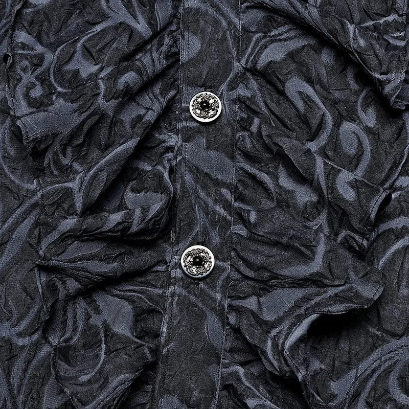 Gothic Herrenhemd mit Puffärmeln und Rüschen