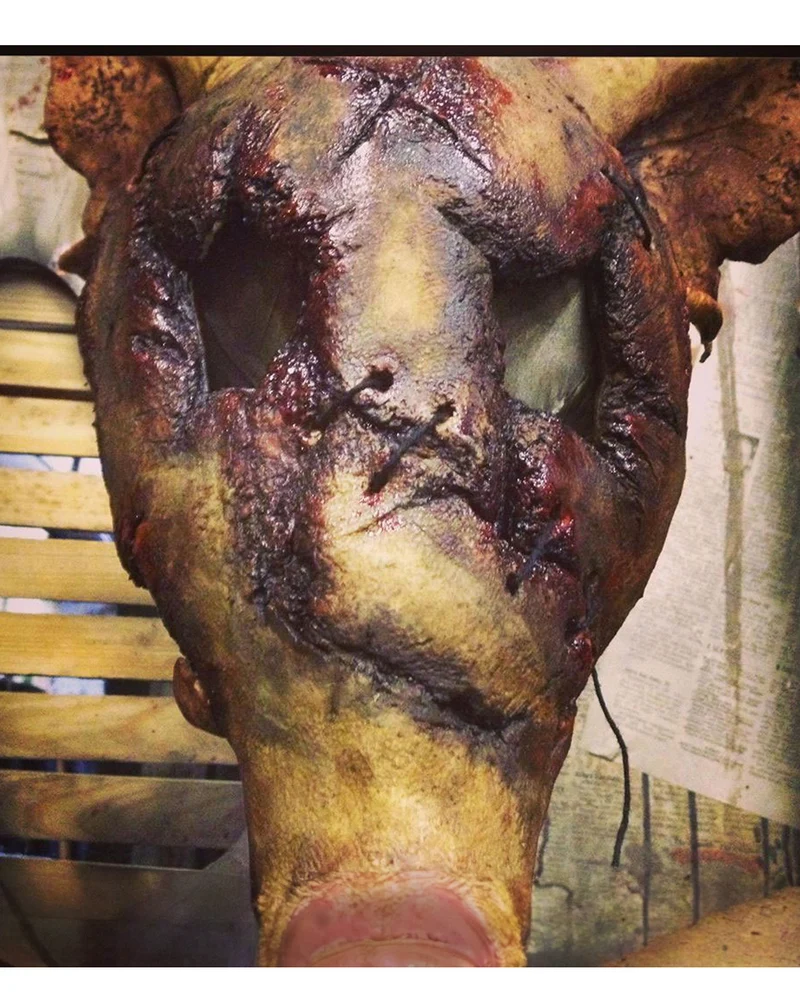 Ranzige Schweinekopf Maske