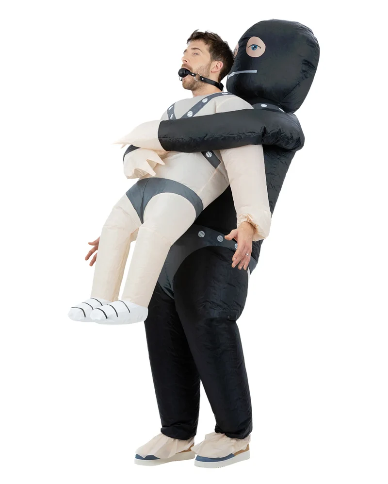 Aufblasbarer Gimp Kidnap Herren Kostüm Anzug