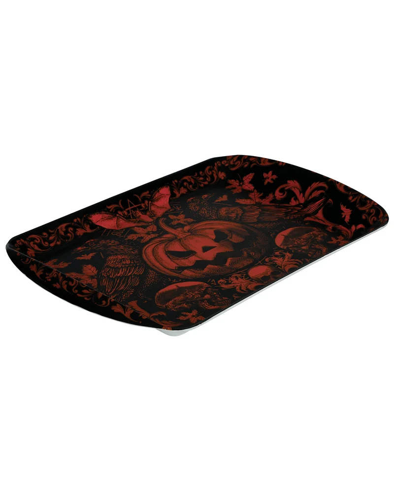 Halloween Tablett Gothic Kürbis 24x39cm