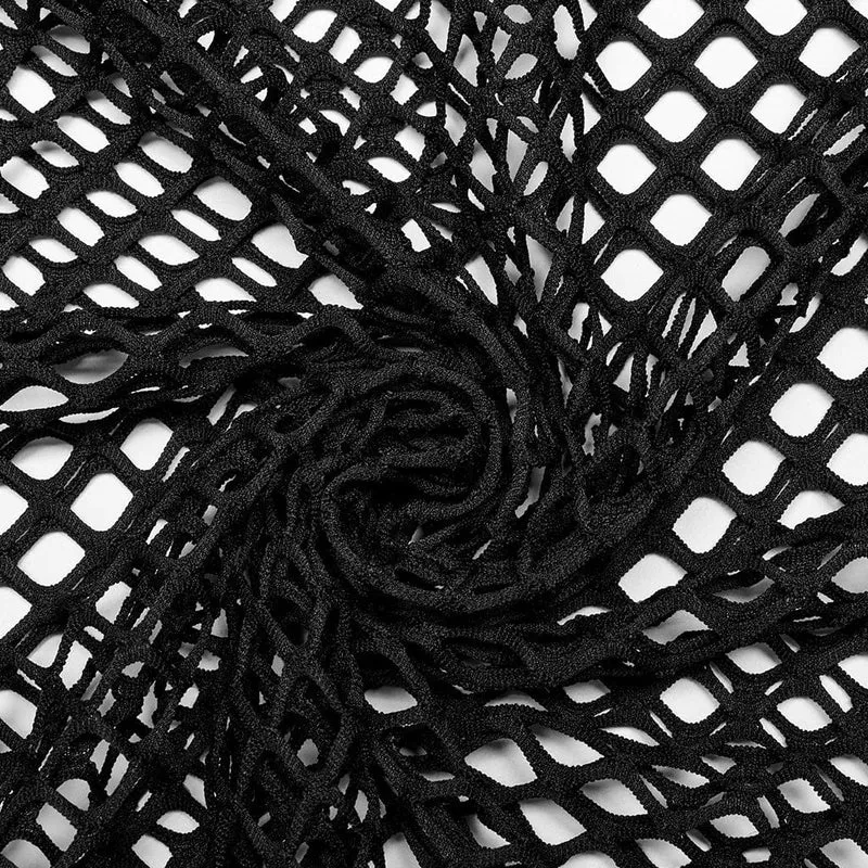 Durchsichtiges Punk-Mesh-Shirt für Herren