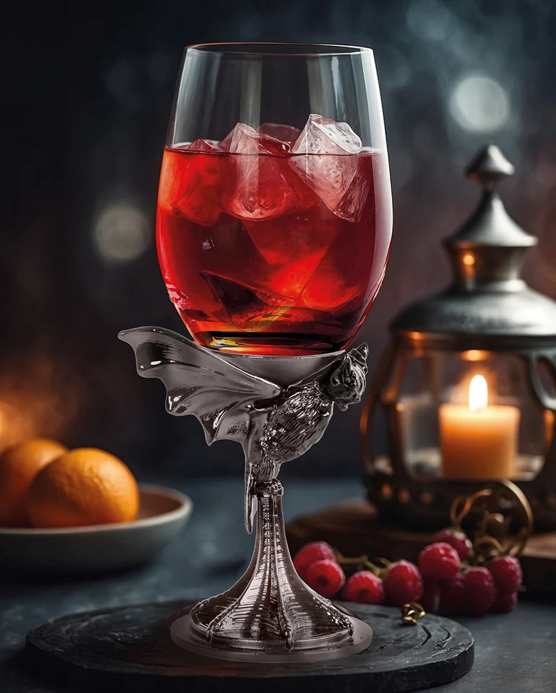 Gothic Heritage Weinglas mit Fledermaus 500ml
